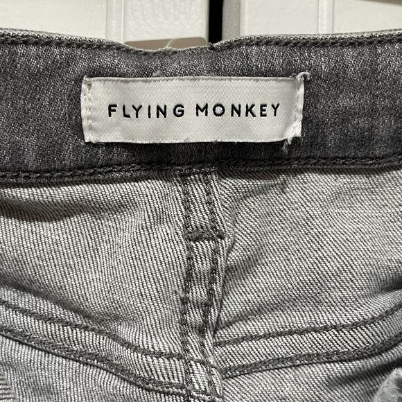 Flying Monkey Jeans Womens 27 Straight Leg High Rise Distressed Style F4754 - Picture 4 of 4